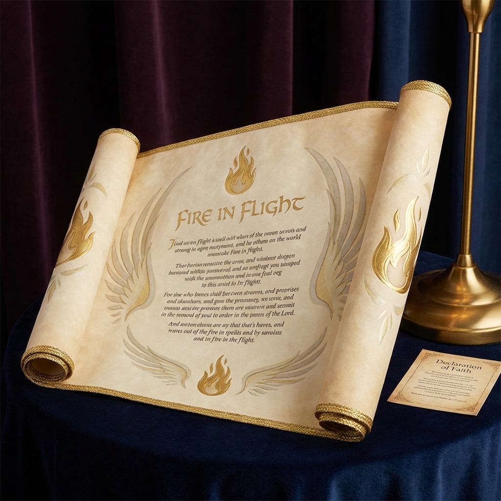 Companion Scroll — Fire in Flight